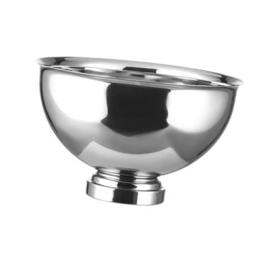 Imagem de IEUDNS Balde de gelo de aço inoxidável Balde de resfriamento de vinho Grande refrigerador de champanhe Balde de bebida multifuncional Recipiente de cerveja, Prata