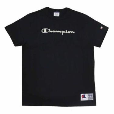 Imagem de Camiseta Champion Heritage Script Rusty - Preto-Masculino