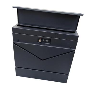 Imagem de Bothyi Caixa de correio com fechadura de combinação Caixa de depósito Elegante Conveniência Fácil de usar Caixa de correio de depósito criativo Caixa de