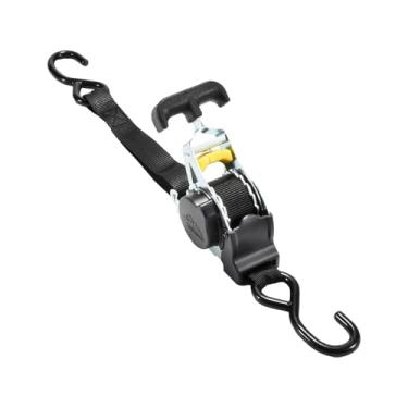 Imagem de Baoblaze Cinta de catraca retrátil com gancho para fixação de carga. Multiuso, fácil de retrair, ideal para motocicletas e barcos.