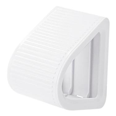 Imagem de predolo Apoio para os pés no chuveiro, compacto, autoadesivo, com compartimento de armazenamento integrado, antiderrapante, para fixação na parede. Acessório, Branco