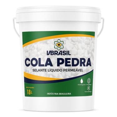 Imagem de Cola Pedra 18 Litros Vbrasil Fixador Selante Líquido permeável