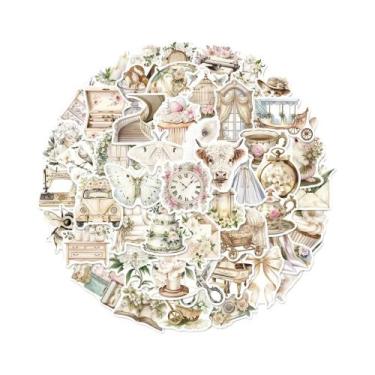 Imagem de Adesivos De Graffiti Brancos Renascença 50PCS Impermeáveis Para Bagage