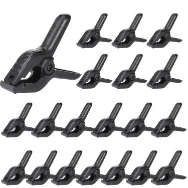 Imagem de 20 peças de clipes de cobertura de piscina de inverno - grampos de mola para cobertura de piscina acima do solo, clipes de proteção contra vento de 11,4 cm para piscinas de parede de aço e piscinas de