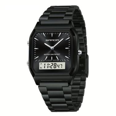 Imagem de Relógio - Estilo Business Elegante À Prova Da Água Com Cronômetro Preto