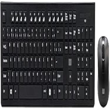 Imagem de Teclado, mouse, digitacao, informatica, perifericos, design, conexao, kit, elegante