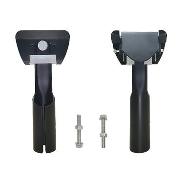 Imagem de 2 peças de alça de esfregão de pó, alça de esfregão de chão, alça de esfregão de pó comercial para limpeza de piso/zeladoria/suprimentos/uso comercial/casa/escritório/restaurantes, preto