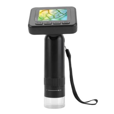 Imagem de Luocute Microscópio Digital Portátil 1000X, Tela HD de 2,0 Polegadas, Câmera Ampliadora Portátil 1080P Com 8 Luzes LED e Anéis de Foco Giratórios, para Crianças, Estudantes, Reparo de