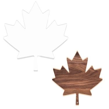 Imagem de Modelos de fresadora de folha de bordo, 33 x 35 cm, molde de incrustação de acrílico com furo para marcenaria, gabarito decorativo espesso para marcenaria, artesanato, guia de traçado, ferramenta faça