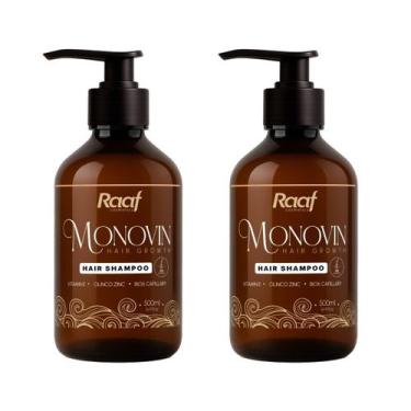 Imagem de Kit 2 Shampoo Antiqueda Fortalecedor Monovin Raaf Cosmetics - 500ml