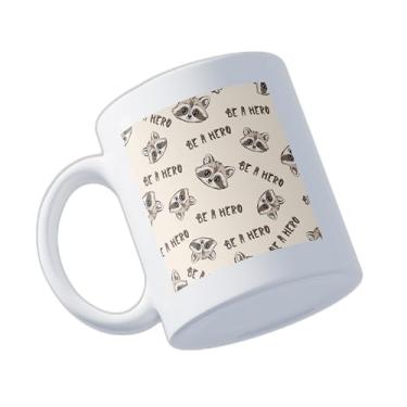Imagem de Caneca Xícara Café Porcelana 300ml Com Desenho Rã Divertido E Frase Inspiradora