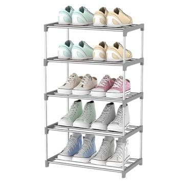 Imagem de Sapateira Organizador de Sapatos 5 Andares, Estante para Tênis Desmontável, Capacidade 4 Pares por Andar, Móvel Organizador para Entrada