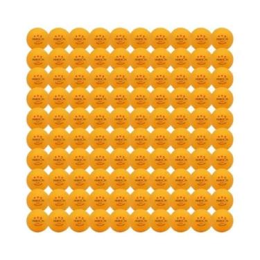 Imagem de Bolas De Tênis De Mesa Huieson 3 Estrelas Brancas E Amarelas G40+ ABS 