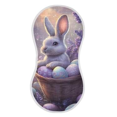 Imagem de xigua Conjunto de 2 panos para arrotar musselina de coelhinho da Páscoa, super macios e absorventes, roupas de arroto de algodão, presente de chá para recém-nascidos, bebês meninas e meninos