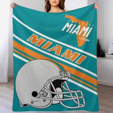 Imagem de Cobertor para fãs de cama presentes futebol cidade inverno verão lã cobertores de flanela, produtos enviados no dia seguinte, 127 cm x 152 cm