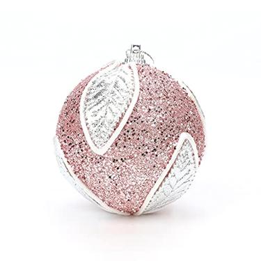 Imagem de Estink Enfeites de Bolas de Natal, 8cm Decorações de Espuma Mergulhadas Em Pó para Árvore, Guirlanda, Pendurar na Janela Com Ornamentos Coloridos Pré-Decorados (#2#-3)