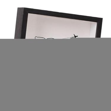 Imagem de Generic Caixa de recordações com moldura tipo caixa para ingressos de cinema, viagens, eventos esportivos e shows, Preto 20x20cm