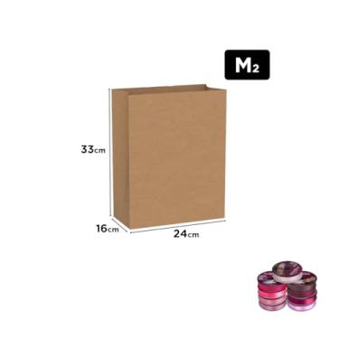 Imagem de Kit Saco Liso SOS Festcolor 34x30x19cm + Fita Cetim Rolo 22mmx50m