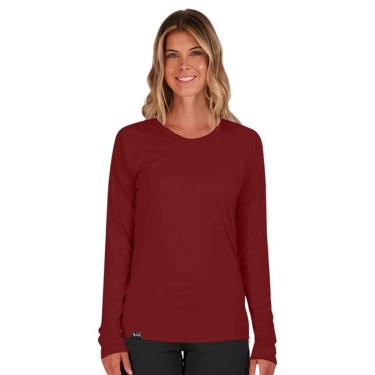 Imagem de Camiseta UV Feminina Proteção Solar Segunda Pele Básica Estilosa Várias Cores-Feminino