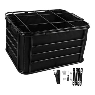 Imagem de predolo Cesto Traseiro para Bicicleta, Bagageiro Leve E Estável, Ideal para Transportar Animais de Estimação Durante Atividades Ao Ar Livre E Compras, com Forro, 44cm X 34cm X 25cm