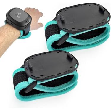 Imagem de Skywin Correias De Rastreamento De VR Para HTC Vive System Tracker Puck (2 Unidades) - Correias Ajustáveis ​​Para Objetos De Mão E Pés E Rastreamento De Corpo Inteiro Em Realidade Virtual Preto