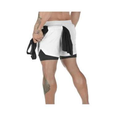 Imagem de Shorts de Corrida Masculino 2 em 1 - Ideal para Verão, Treino e Fitnes