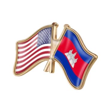 Imagem de QTAOEIONG Bandeiras dos Estados Unidos, EUA, América, EUA e muitos outros países, broche de liga de amizade com cruz, 1.3x0.9inch/32x23mm, Metal, Sem Pedra Preciosa