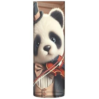 Imagem de Vaso cilíndrico para flores decorativo engraçado urso penda vitoriano grande vaso de flores bonito personalizado exclusivo decoração de casa moderna, 30 cm x 9,9 cm