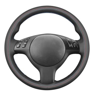 Imagem de MEWANT Capa de volante com costura DIY para série 3 E46 E46/5 Series 2004-2005/5 Series E39 2002-2003 acessórios de volante para 3 séries 5
