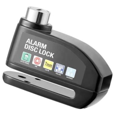 Imagem de Cadeado Alarme Sonoro Moto Bicicleta Trava Freio Anti Furto