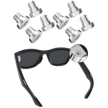 Imagem de BLAZERBUCK 4 pares de parafusos de substituição para óculos de sol RayBan Meta Wayfarer RW4008 53 mm