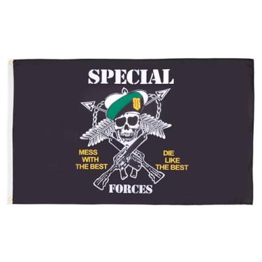 Imagem de AZ FLAG Bandeira das Forças Especiais do Exército dos EUA 2' x 3' - EUA - Bandeiras americanas 60 x 90 cm - Banner 2x3 pés