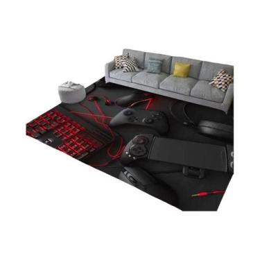 Imagem de Tapete De Jogo 3D Grande Para Meninos, Antiderrapante, Design De Contr