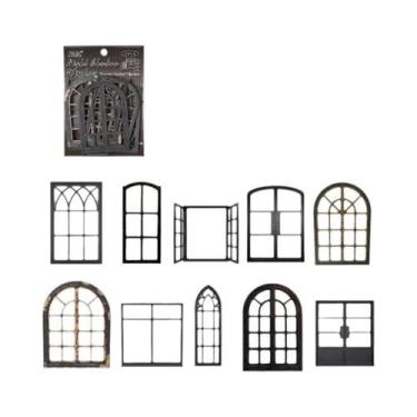 Imagem de Papel De Scrapbook Vintage Com Janelas Vazadas 10pcs DIY Álbum De Foto