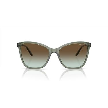 Imagem de Óculos de Sol Vogue Eyewear 0VO5520S 3086E8 Tam 56 / Verde - Lentes Verde Gradiente