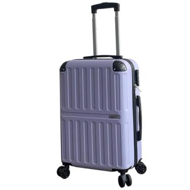 Imagem de Mala de Bordo ABS 10kg 17” a 21” Polegadas Mala de Viagem com Rodinhas 360° Cadeado Código (Lilás-21”(14KG) Modelo-JJJ)
