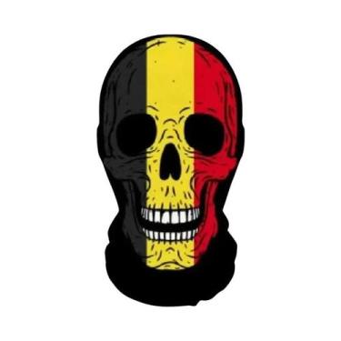 Imagem de Máscara De Esqueleto Assustadora Para Halloween, Capuz De Malha Elásti