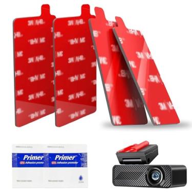 Imagem de 4 peças de fita dupla face 3M VHB para câmera de painel, almofadas adesivas retangulares de dupla face de 7,2 x 3,6 cm, fita adesiva dupla resistente para suportes de câmera