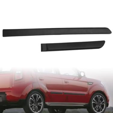 Imagem de SecosAutoparts 2 peças de moldagem traseira dianteira direita do corpo do passageiro compatível com Kia Soul 2009-2013 Replace# 877122K000 877222K000
