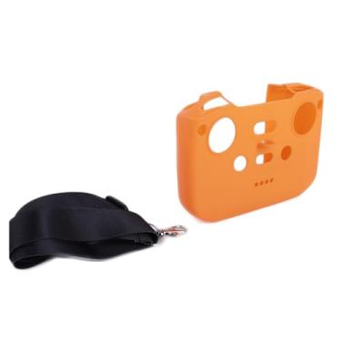 Imagem de Capa protetora de silicone com controle remoto para DJI RC N3 N2 N1, capa protetora de controle (laranja + cordão)