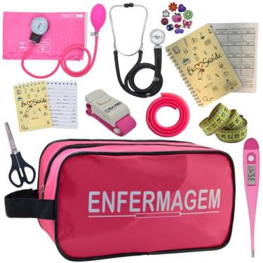 Imagem de Kit Enfermagem Profissional Glicose Estagio Saude Completo - PREMIUM, 