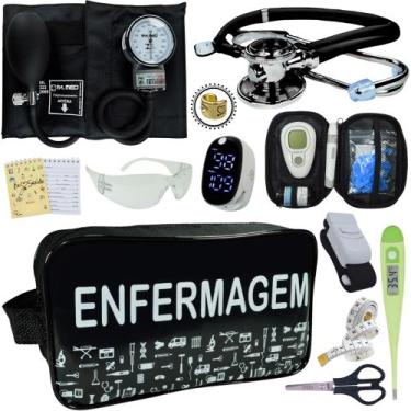 Imagem de Kit Enfermagem Aparelho Pressão Esteto Frete Grátis Promocao - Love Sa