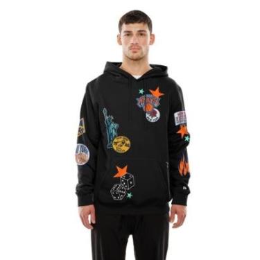 Imagem de MOLETOM NEW ERA CANGURU FECHADO NEW YORK KNICKS NBA PRETO-Masculino