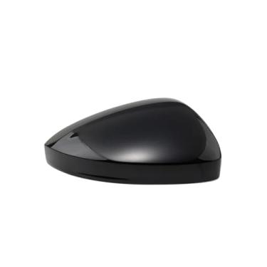 Imagem de Asa do carro porta lateral espelho capa tampa espelho retrovisor quadro lente de vidro luz sinal volta compatível com vw tiguan 2017 2018 2019 2020(Black right)