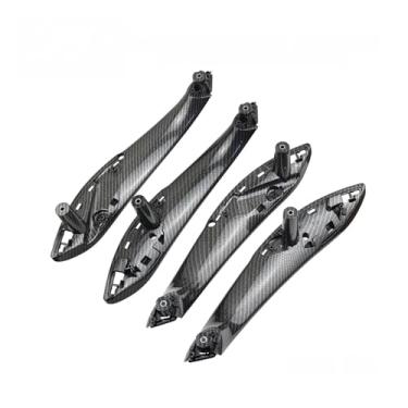 Imagem de Compatível com BMW 3' F30 F80 F31 F34 4' F32 F82 F33 F83 F36 4pcs Portas Internas Maçaneta Puxar Guarnição Capa 51417279311(Carbon 4pcs)