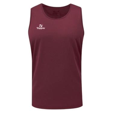 Imagem de Regata Topper Treino Classic Masculina - Bordô P-Masculino