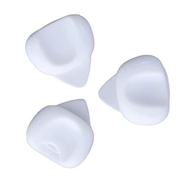 Imagem de Palhetas de guitarra Corretor de posição de mão Silicone antiderrapante 3 tamanhos Palhetas de guitarra para iniciantes Correção de postura padrão Acessórios de prática (Branca)
