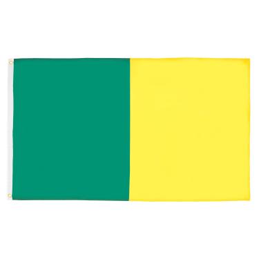 Imagem de AZ FLAG - Bandeira verde e dourada do condado irlandês - 2 x 3 pés - Faixa verde e dourada de poliéster 100D com dois ilhós de metal - Resistente ao desbotamento - Cores vivas - 60 x 3 pés - 90 x 60