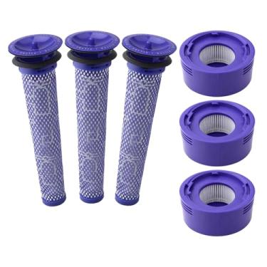 Imagem de Hechuang Kit de filtros para Dyson V7, V8 animal e vácuo absoluto, peças de reposição (DY-96566101) e filtro postal (DY-96747801)..
