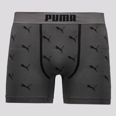 Imagem de Cueca Puma Boxer Sem Costura Cinza, P